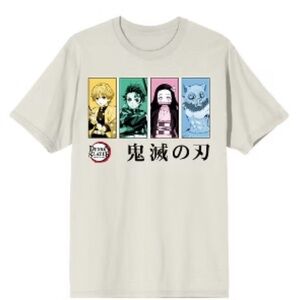 Demon Slayer Beige T-shirt size S NWT (W836)